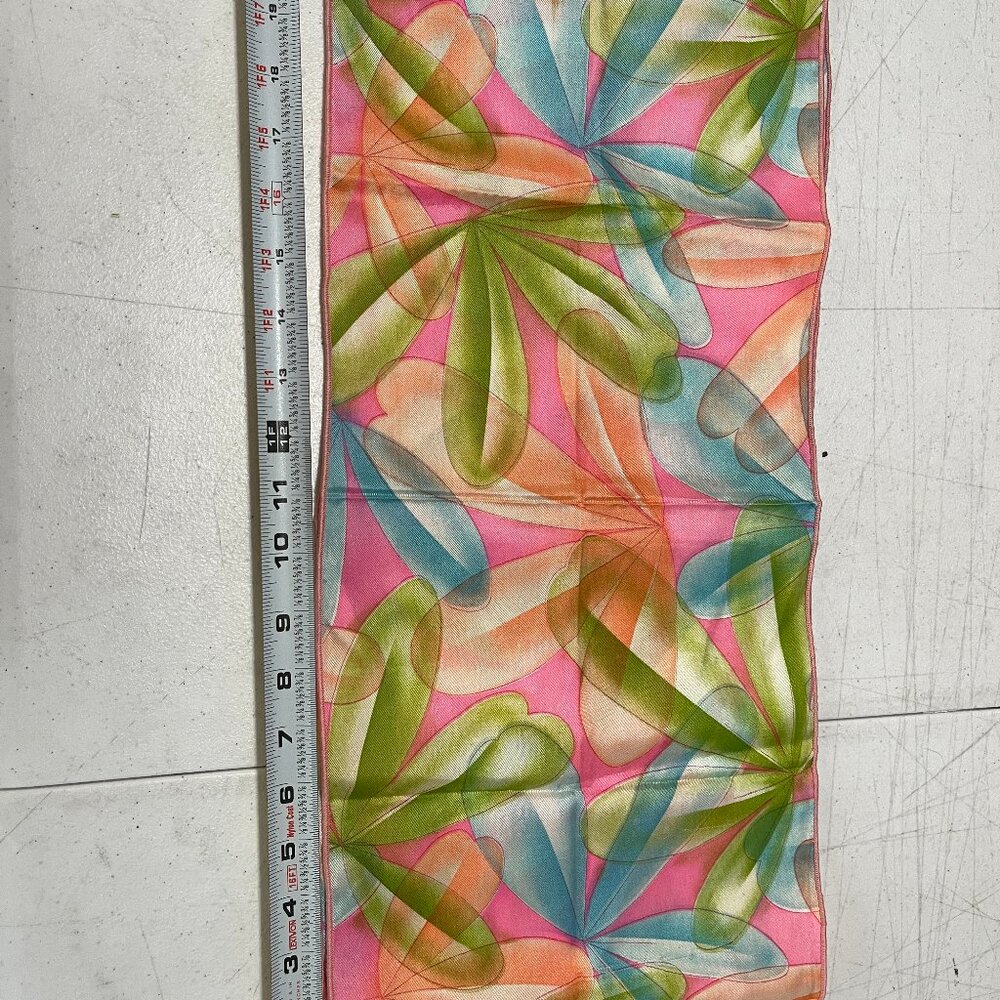VINTAGE ART DECO ACRYLIC SCARF 44" X 10" - UNKNOWN BRAND